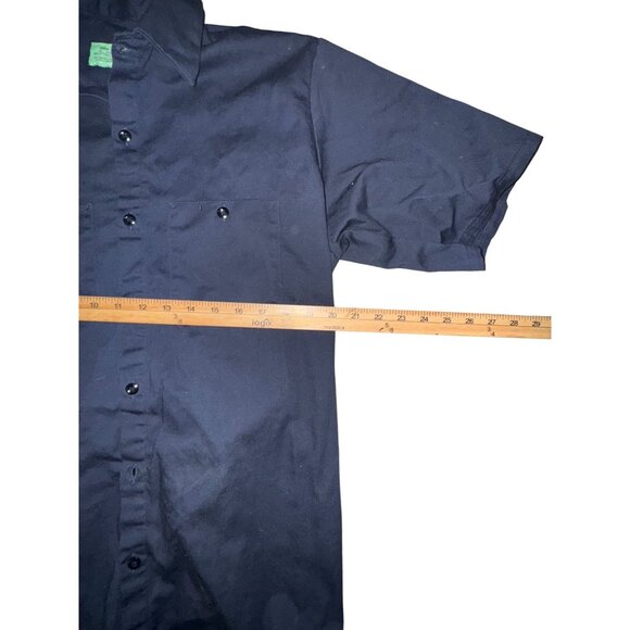 Red Kap Mens Navy Blue Short Sleeve Work Shirt - Picture 5 of 6
